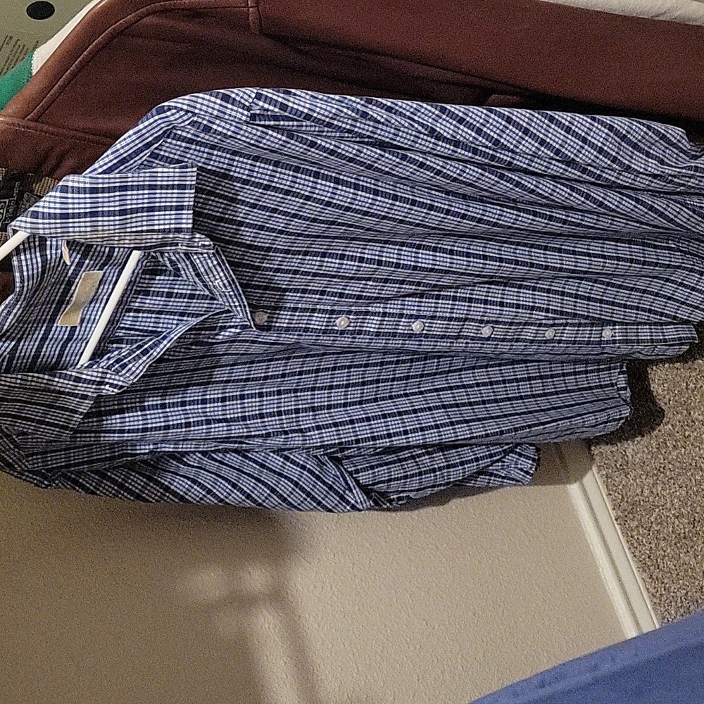 Michael kors mens long sleeve button up